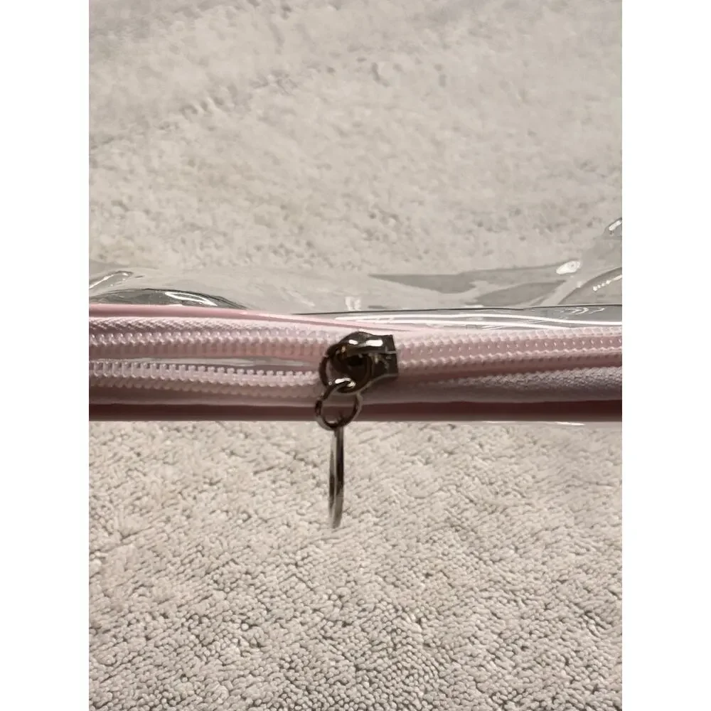 Toiletries Travel make up bag set of 2 sturdy one transparent one mesh